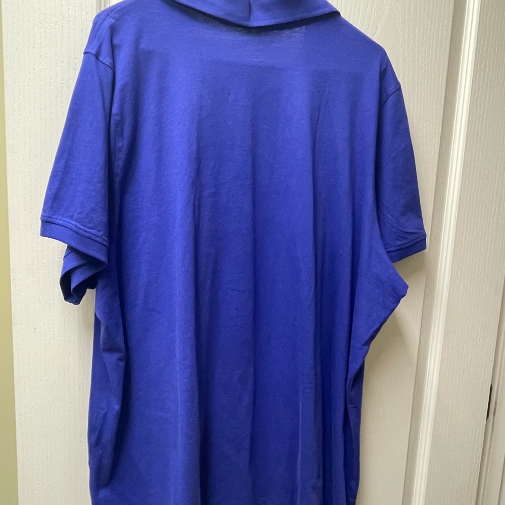 Woman Within Royal Blue Polo Shirt - Plus Size - Picture 3 of 8